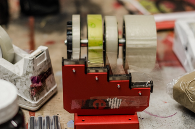 Different sizes of tape