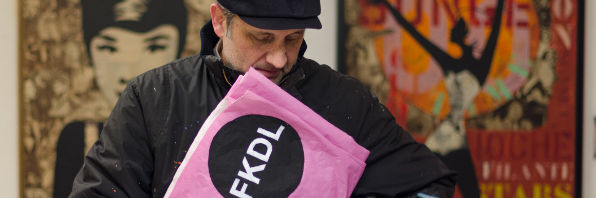 French Artist Franck Duval a.k.a FKDL in his Parisian Studio