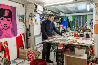 FKDL working in his studio