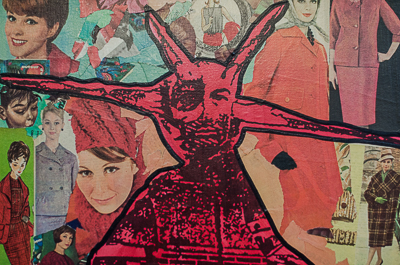 Special red character inspired by the Statue of Liberty which has only been pasted in London and New York