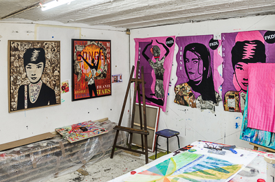 Inside FKDL's studio - Audrey Hepburn, Hula Hoop, Madame Quincampoix, Irene Papas icons