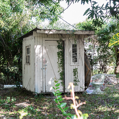 Little cabin in Axel Void's backyard