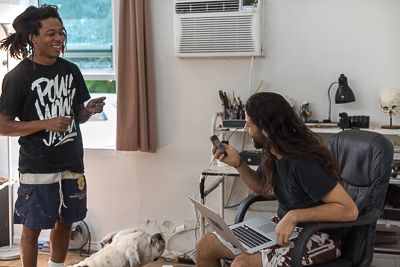 Axel Void and his student Reggie (Reginald O'Neal)